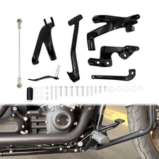 Black Forward Controls Kits Fit For Harley Softail Low Rider Street Bob 18-2025