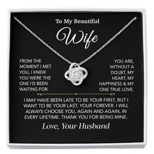 To My Wife Necklace, Christmas Gifts For Women, Anniversary Gift For Wife