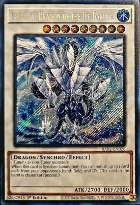 Pokemon - Trishula, Dragon of the Ice Barrier -RA02-EN026   - Secret Rare - NM/M