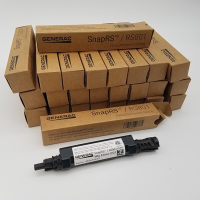 Lot of 26 Generac SnapRS RS801 Inline Disconnect Devices