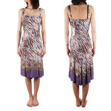 Versace Jeans Couture Vintage 90s Women's Animal Print Dress size 24 / 38