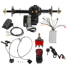 34" ATV Rear Axle Kit 1000W Electric Motor Differential Controller ,Brake, Pedal