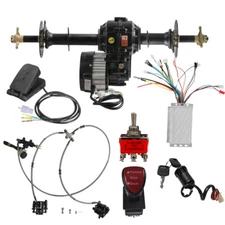 40" ATV Rear Axle Kit 1000W Electric Motor Differential Controller ,Brake, Pedal
