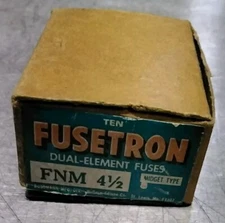 New Eaton Bussman Fusetron Time Delay Fuses Pt# FNM FREE SHIPPING
