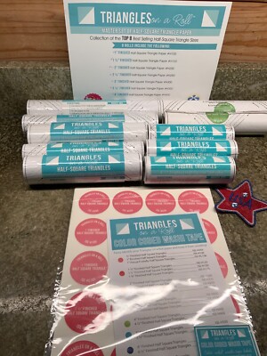 Set of 10 Rolls It’s Sew Emma Half Square Triangles on a Roll | eBay