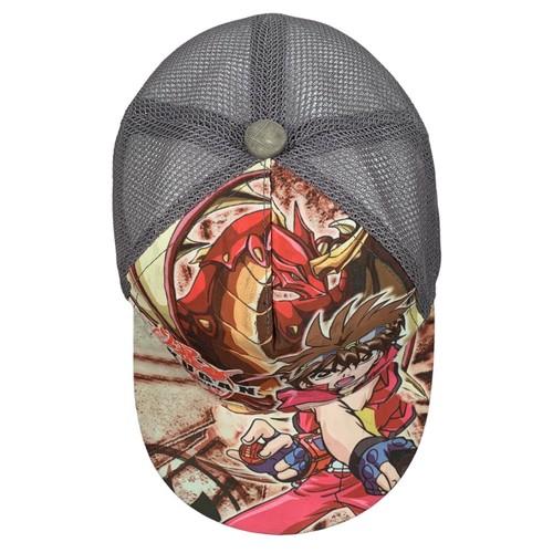 Vintage Bakugan Dan Kuso Drago Anime Cartoon Boys Gray Adjustable Strapback Hat - Picture 2 of 7