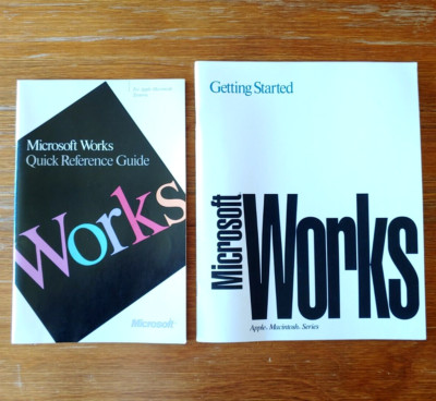 Microsoft Works Quick Reference Guide & Getting Started - Vintage Computing