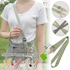 Crossbody Mobile Phone Anti Loss Lanyard Vine Leaf Pendant Neck Strap Adjustable