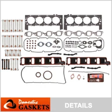 Fits 01-07 Chevrolet Silverado GMC Sierra Yukon 8.1L OHV Full Gasket Set Bolts