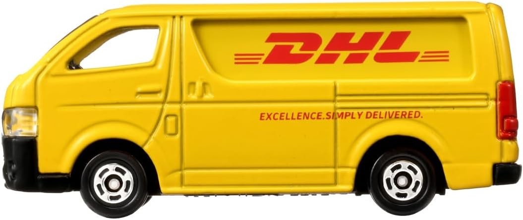 TOMICA 102 DHL DELIVERY VAN TOYOTA HIACE 1/64 TOMY DIECAST 2026