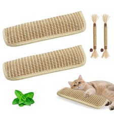 2 Pack 13.4 inch Sisal Pillow Catnip Toy for Cats with Silvervine Sticks, Cat...