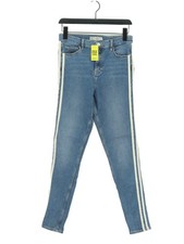 Topshop Women's Jeans W 30 in Blue Cotton with Elastane, Polyester Jegging