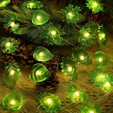JASHIKA Artistic Leaf Fairy Lights for Bedroom Home Décor-USB & Battery Powered