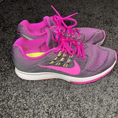 Nike Women s 10 Air Zoom Structure 18 683737-500 Black Running Shoes Sneakers