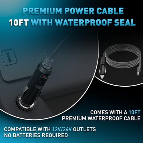 Starlink Mini Mount – Suction Cup Mount & Included 10ft Car Charger Cable white