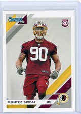 2019 Panini Donruss Montez Sweat Washington Redskins Rookie Base Card #260. rookie card picture