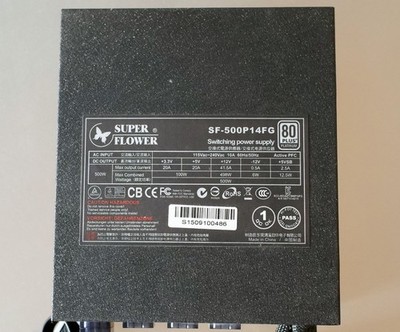 500W Passive Kühlung Super Flower Golden Silent Fanless 80+ Platinum Modular
