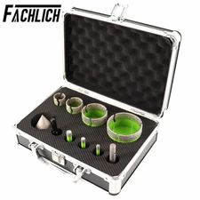 10pcs/set Diamond Drilling Core Bits Milling Finger Bit Chamfer Bit SDS Adapter