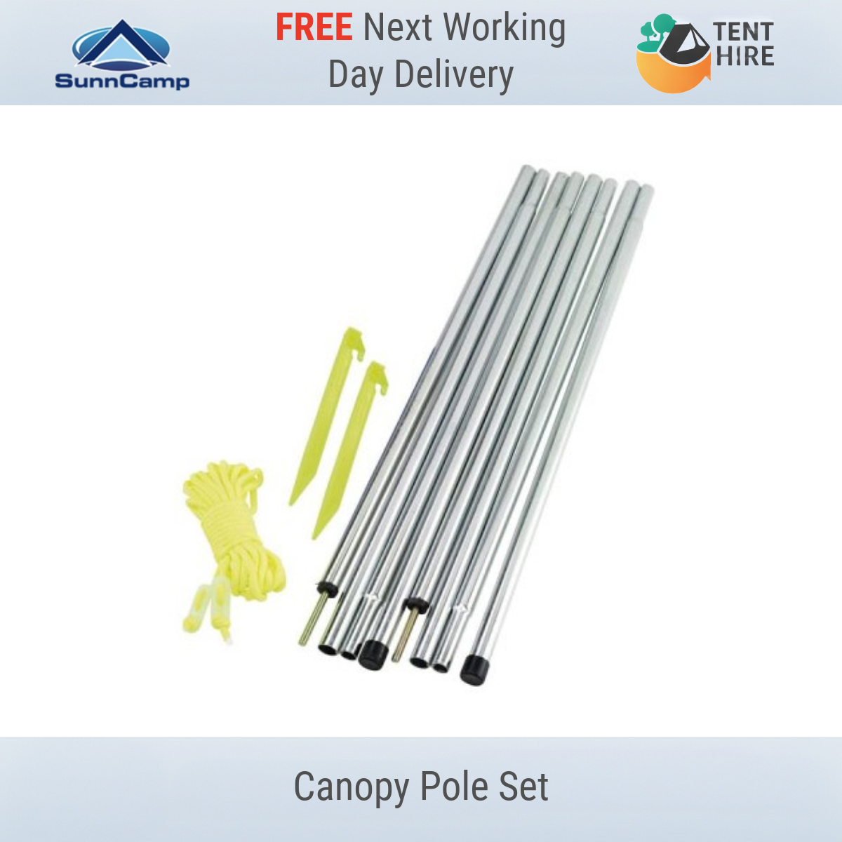 2 x SPIKE UPRIGHT TENT STEEL PORCH AWNING TENT SUN CANOPY POLES POLE UPRIGHTS