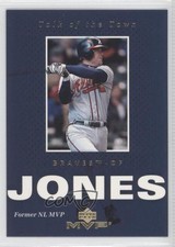 2003 Upper Deck MVP Talk of the Town Chipper Jones #TT2 HOF 1m8