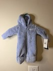 NWT Nike Coverall Baby Infant Sherpa Warm Hood Unisex Zipper Blue — photo 1