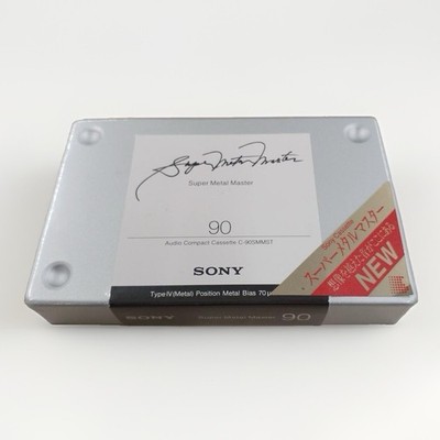 Sony Super Metal Master 90 Min Audio Cassette Tape (C-90SMMST) Neu & Ungeöffnet