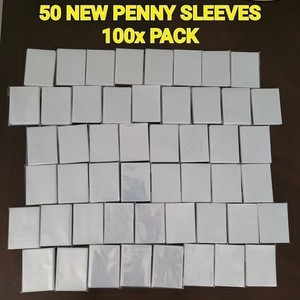 🔥 NEW 50x100 Packs Penny Sleeves 5000 TOTAL Trading Cards Sports Card 3x4 Soft