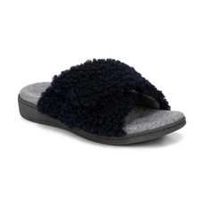  SPECIAL PRICE VIONIC Women's Relax II Slippers, Navy Blazer Shearling