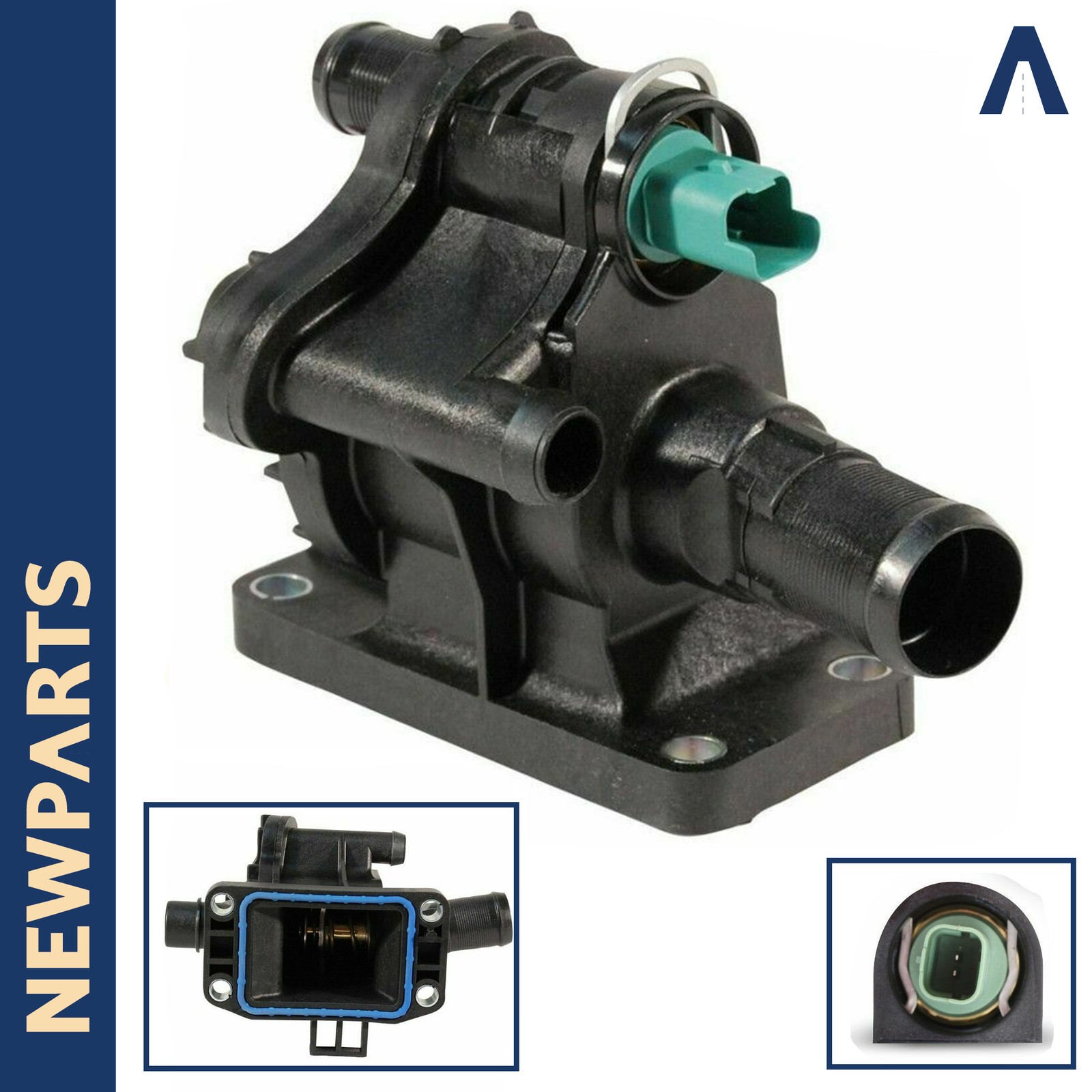 Thermostat d'eau 1769073J01 boîtier complet anti-surchauffe pour corriger le chauffage habitacle