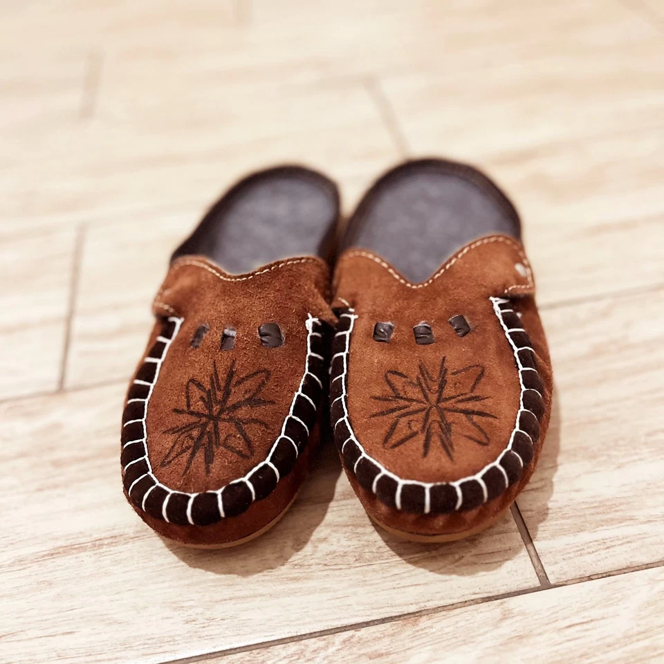 Women’s Sheepskin Wool Slippers – Warm Indoor House Shoes – Leather Gift - Image 3 of 4