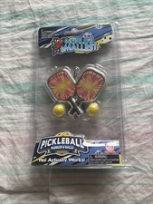BRAND NEW Worlds Smallest Pickleball Paddles And Balls Mini Figurine Toy