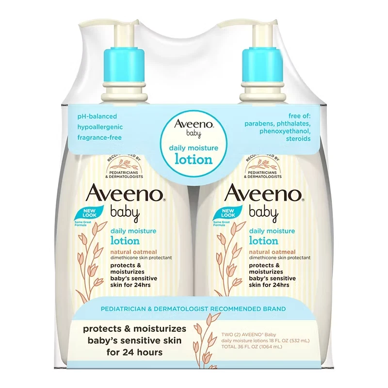 Aveeno Baby Daily Moisture Lotion, For Delicate Skin, Fragrance Free, 2 pk/18 fl
Opens in a new wind