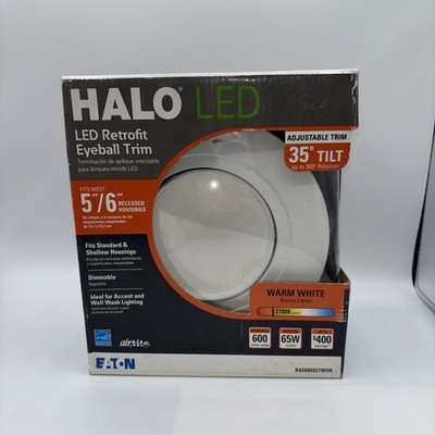 Halo Recessed-RA Led Lighting 5''/6'' Bulb & Trim Replacement 2700k RA5606927WHR