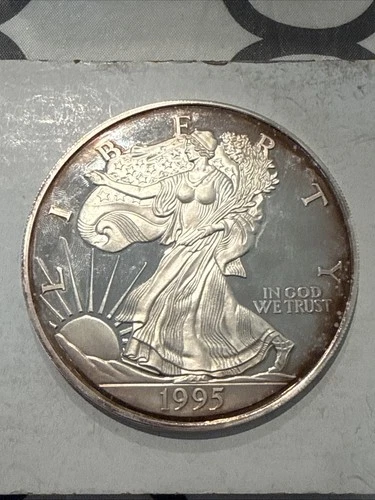 1995 Washington Mint Giant Half Pound Silver Eagle 8 oz .999 Fine Silver Round