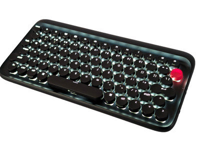 Lofree Retro Mechanical Bluetooth Keyboard Typewriter Clicky Black TESTED WORKS