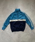Vintage 80s Adidas West Germany Track Jacket Blue Cupro Rare Men’s M