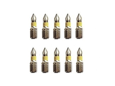 jjw-germany 10 St. Profi Ersatz Bits Phillips Größe PH 0 x 25 mm