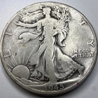 1945 D Walking Liberty Half Dollar R3