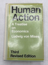 Human Action: A Treatise On Economics, 3rd Revised Edtn By Von Ludwig Mises HC