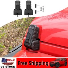 Anti-theft Hood Latches Lock Catch Buckles For Jeep Wrangler Jl Gladiator 2018