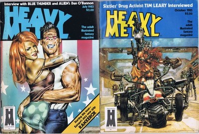 HEAVY METAL # 100, 103 (July, Okt 1985) US Mags