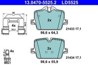 Ate BremsbelÄGe Bremsbelagsatz Hinten FüR Bmw 3ER G20 G80 G28 G21 G81 4ER
