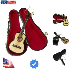 Kurt Adler J4544 5.52" Wood Pearlized Guitar Ornament