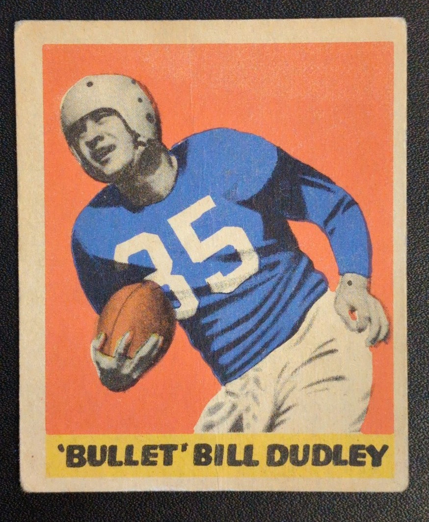 1949 Leaf #22 BILL DUDLEY -- HOF Detroit Lions --  VG / VG+