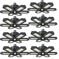 8Pcs LED Garage Light Bright Work Shop Ceiling Light Deformable Bulb 12000000LM
