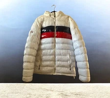 Argonaut Puffer Jacket Arctic Expedition Bubble Coat Men’s M Red White & Blue LN