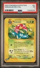 PSA 1 Venusaur Reverse Holo Foil 2002 Pokemon Expedition 67/165 Pop 7