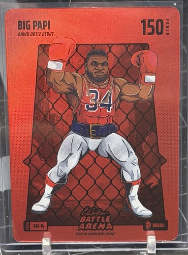 David Ortiz “Big Papi” 2026 Bo Jackson Battle Arena Red Battlefoil Brawl 150🔥
