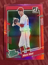 2023 Donruss Baseball Base Holo Purple #141 Mick Abel Philadelphia Phillies (RC)