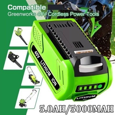 40V Battery or Charger BAF724 For Greenworks 40 Volt Li-Ion G-MAX 29462 29472